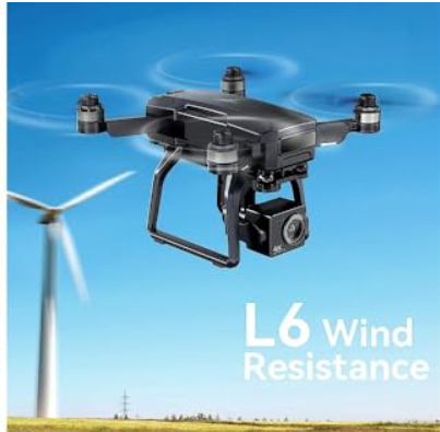 dron with L6 wind resistence text